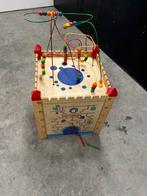 Houten kinderspeelgoed kubus groot, Ophalen, Gebruikt, Puzzelen, Met geluid