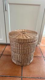 Rieten vintage mand, Ophalen, Zo goed als nieuw, Rond, Riet