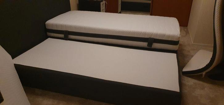 Boxspring Tweepersoons of 2x Eenpersoons, Huis en Inrichting, Slaapkamer | Bedden, Zo goed als nieuw, Tweepersoons, 160 cm, 200 cm