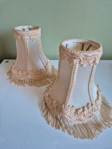 Set x 2 lampenkap antieke Beige crème  beschikbaar voor biedingen