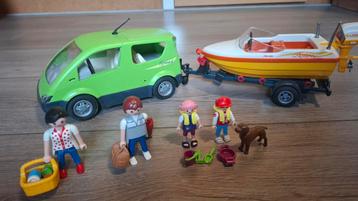 Playmobil familie auto en boot 4144 beschikbaar voor biedingen