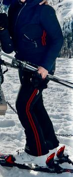 Goldbergh skipak broek en jas zwart met rode streep, Ophalen of Verzenden, Zo goed als nieuw, Maat 42/44 (L)