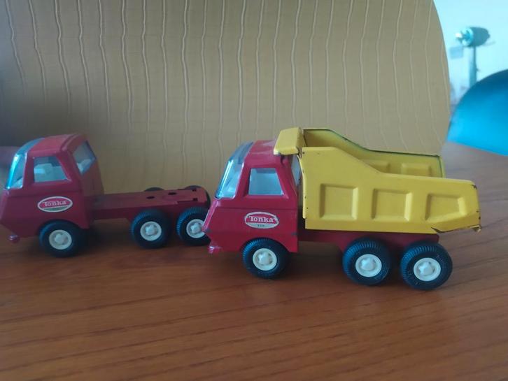 Vintage Tonka Trucks - Set van 2, Antiek en Kunst, Antiek | Speelgoed, Ophalen of Verzenden