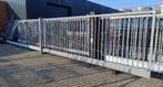 schuifpoort schuifhek HEXTA 11 mtr lang, 8 mtr doorgang, Ophalen, Gebruikt, Staal, Schuifpoort