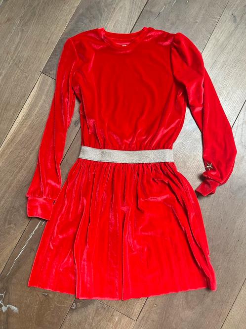 Rode Velvet Jurk WE 146/152, Kinderen en Baby's, Kinderkleding | Maat 146, Zo goed als nieuw, Meisje, Ophalen of Verzenden