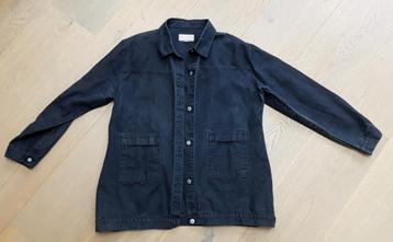 Te koop: Katoenen jasje, do.Blauw met knoopsluiting Mt: M/46 beschikbaar voor biedingen