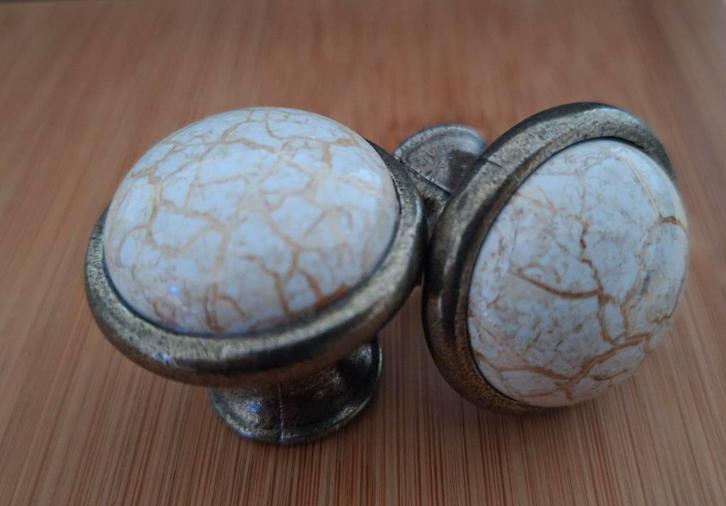 Kastknop antiek marmer look, Huis en Inrichting, Woonaccessoires | Overige, Nieuw, Ophalen of Verzenden