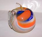 Prachtige Murano (niet gesigneerd) glazen appel. 10cm. Izgs., Antiek en Kunst, Ophalen of Verzenden