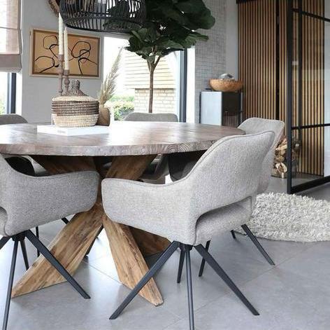 Eetkamerstoelen Nieuw Draaibaar 6 x Design Kuip, Huis en Inrichting, Stoelen, Nieuw, Vijf, Zes of meer stoelen, Overige kleuren