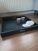 Zwart houten dienblad 60x60, Huis en Inrichting, Woonaccessoires | Dienbladen, Ophalen, Zo goed als nieuw, Vierkant, Hout