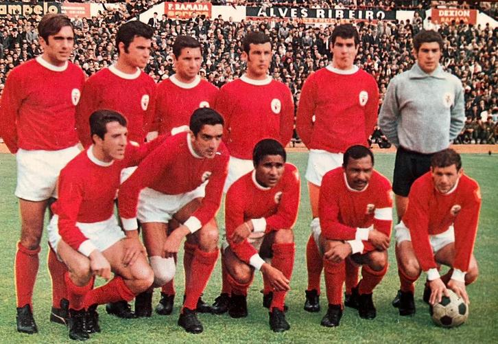 Handtekening Eusebio en alle andere spelers Benfica (1969), Sport en Fitness, Voetbal, Nieuw, Clubaccessoires, Maat XL, Ophalen of Verzenden