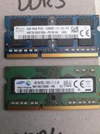 2 x 4 GB DDR3 laptop geheugens aangeboden:, Computers en Software, RAM geheugen, DDR3, Ophalen of Verzenden, Zo goed als nieuw