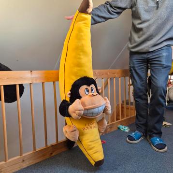 Knuffel Aap op Banaan - Zo Goed Als Nieuw! beschikbaar voor biedingen