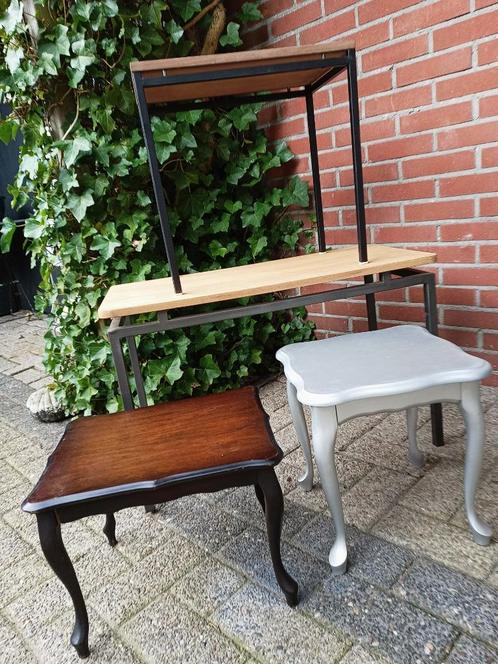 vintage tafels o.a.in de stijl van Pastoe ,en pimp tafeltjes, Huis en Inrichting, Tafels | Statafels, Gebruikt, Ophalen