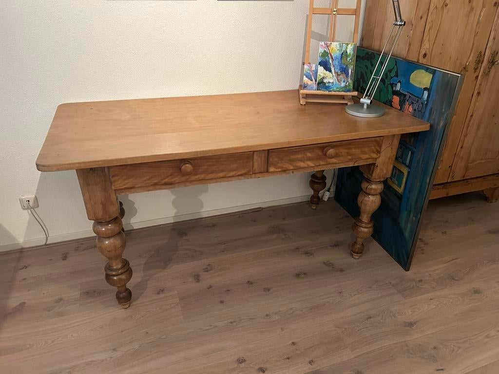 Antiek houten tafel met lades: uitstekende staat, Ophalen