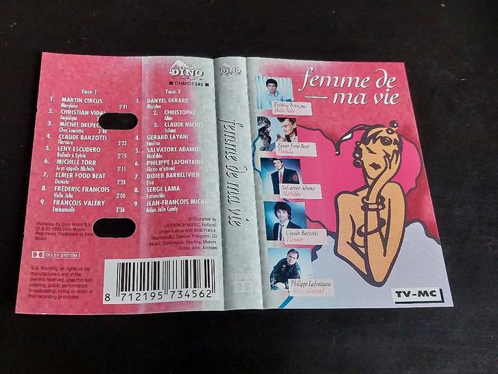 FEMME DE MA VIE (MC), Cd's en Dvd's, Cassettebandjes, Zo goed als nieuw, Origineel, Verzamelalbums, 1 bandje, Ophalen of Verzenden