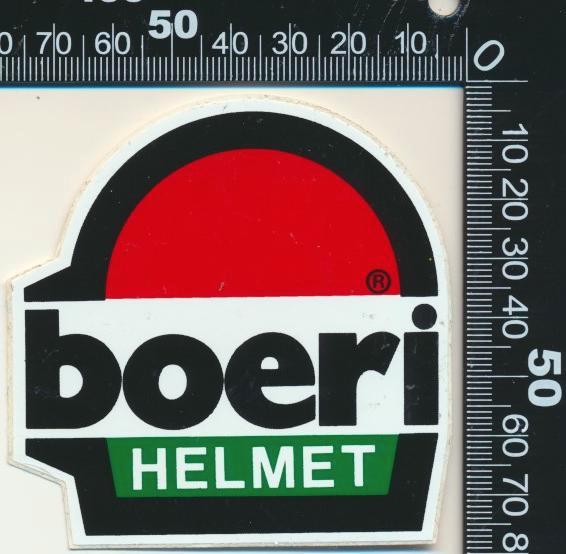 Sticker: Boeri Helmet, Verzamelen, Stickers, Zo goed als nieuw, Auto of Motor, Ophalen of Verzenden