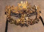 Sierlijk metaal kleur masker goud strass nieuw, Kleding | Dames, Carnavalskleding en Feestkleding, Verzenden, Nieuw, Accessoires