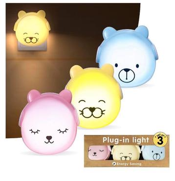 Brunoko led night light 3 stuks nieuw nachtlampje beschikbaar voor biedingen