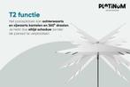 Platinum Challenger T² Faded Black ZweefParasol 300X300, Tuin en Terras, Parasols, Ophalen, Kantelbaar, Nieuw, Zweefparasol