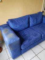 Blauwe bank, Huis en Inrichting, Banken | Bankstellen, Ophalen, Gebruikt, 150 tot 200 cm, Tweepersoons