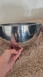 2 Zware Zilveren Brass & Boom Potten - Ø28cm, Overige materialen, Gebruikt, Schaal, Rond