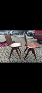 Van Teeffelen eetkamer stielen, Ophalen, Gebruikt, Twee, Bruin