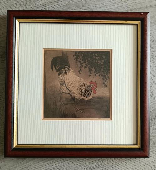 Roelof Gerbrands (1891-1954) - Scharrelende Kip, Antiek en Kunst, Kunst | Etsen en Gravures, Ophalen of Verzenden
