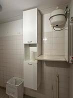 Witte (Half)hoge badkamerkast, Ophalen, (Half)hoge kast, Minder dan 50 cm, Gebruikt