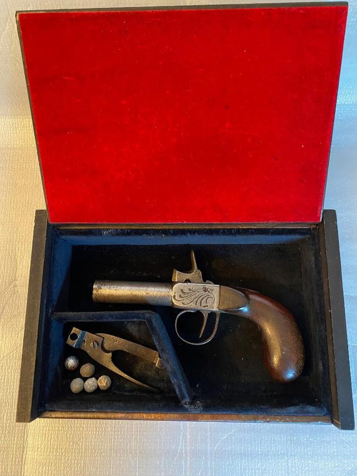 Mooi antiek Percussie Pistool, Antiek en Kunst, Antiek | Overige Antiek, Ophalen of Verzenden