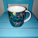 Mokken met jungle / tropische print / wilde dieren 13 stuks, Ophalen, Zo goed als nieuw, Overige stijlen, Kop(pen) en/of Schotel(s)