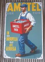 Amstel Bier Wandbord - Mancave, Bar, Garage - 30x20cm, Ophalen of Verzenden, Nieuw