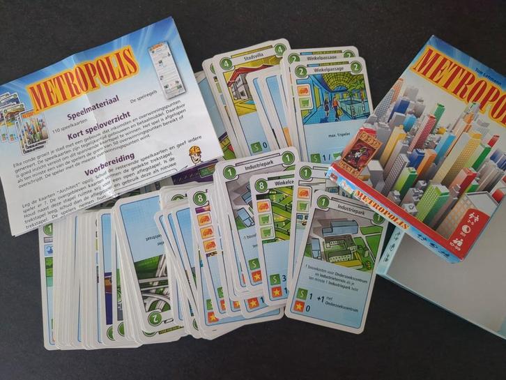 999 games; Metropolis kaartspel, Hobby en Vrije tijd, Gezelschapsspellen | Kaartspellen, Zo goed als nieuw, Ophalen of Verzenden
