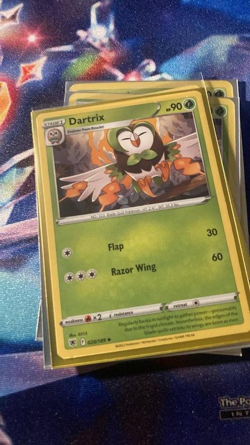 astral radiance - dartrix, Hobby en Vrije tijd, Verzamelkaartspellen | Pokémon, Nieuw, Losse kaart, Ophalen of Verzenden