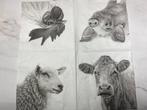 Knutsel servetten varken / haan / schaap / koe decoupage 247, Hobby en Vrije tijd, Knutselen, Ophalen of Verzenden, Nieuw, Materiaal