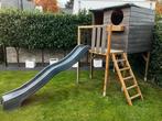 Speelhuis met glijbaan en klimladder, Kinderen en Baby's, Speelgoed | Buiten | Speeltoestellen, Ophalen, Gebruikt, Glijbaan, Aanbouwonderdeel