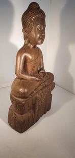 Houten boeddha beeld., Antiek en Kunst, Ophalen of Verzenden