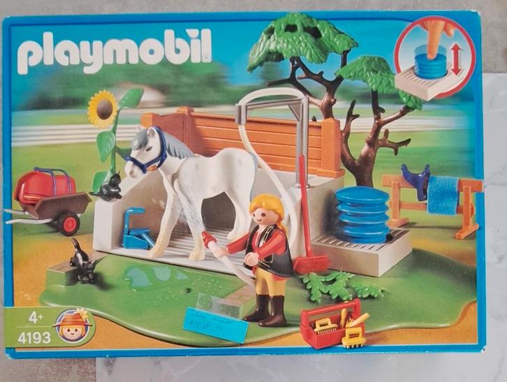 Playmobil wasbox voor paarden, Kinderen en Baby's, Speelgoed | Playmobil, Gebruikt, Ophalen
