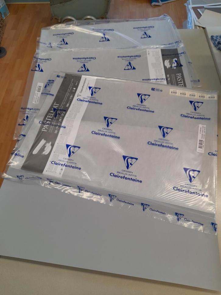 Partij 2 pastelmat grote vellen pastelpapier -  pastelkrijt, Hobby en Vrije tijd, Tekenen, Nieuw, Ophalen of Verzenden