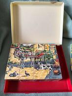 Oude blokpuzzel, Gebruikt, 10 tot 50 stukjes, Ophalen of Verzenden, Van hout