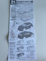 Tamiya Volkswagen Scirocco body parts set handleiding rc, Hobby en Vrije tijd, Modelbouw | Radiografisch | Auto's, Ophalen of Verzenden