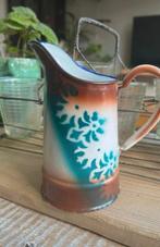 Antiek frans emaille kannetje prachtige kleuren, Antiek en Kunst, Antiek | Emaille, Ophalen of Verzenden