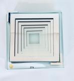 Stylish set of 6 Square Glass Mirror Coasters Set, Ophalen of Verzenden, Bord(en), Overige stijlen, Glas
