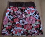 Korte bruine katoenen rok met bloemen maat 38: ZGAN, Kleding | Dames, Maat 38/40 (M), Bruin, Ophalen of Verzenden, Zo goed als nieuw