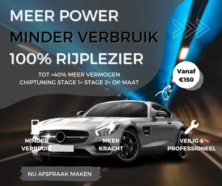 Actie Chiptuning op maat Stage 1+ / Stage 2+ / EGR Off / DSG, Auto diversen, Tuning en Styling, Ophalen