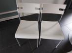 Stoelen (4) kunstof (Ikea, Laver), Ophalen, Gebruikt, Wit, Vier