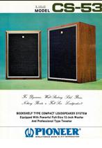 Pioneer CS-53 Speakers - Vintage, Gebruikt, Minder dan 60 watt, Front, Rear of Stereo speakers, Ophalen