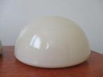 vintage glazen Gispen plafonniere, Huis en Inrichting, Lampen | Plafondlampen, Ophalen, Gebruikt, Glas, Vintage