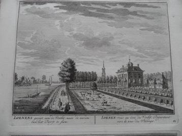 67 Loenen aan de Vecht Heer van Loenen Kopergravure 1719 beschikbaar voor biedingen