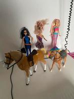 Barbie poppen met paard en veulen, Ophalen, Gebruikt, Barbie